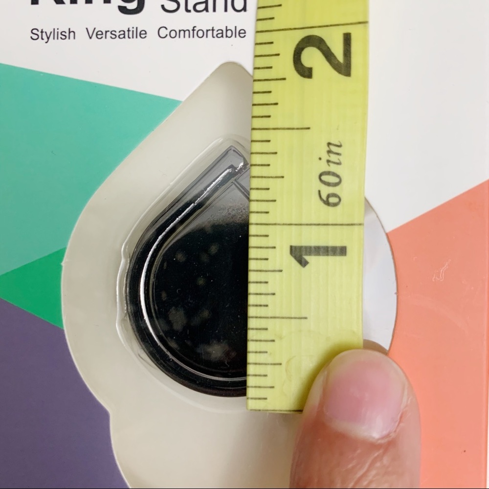 ⛱ 3/$15 Steel Gray Tear Drop Ring Stand Phone Hold - Picture 6 of 7